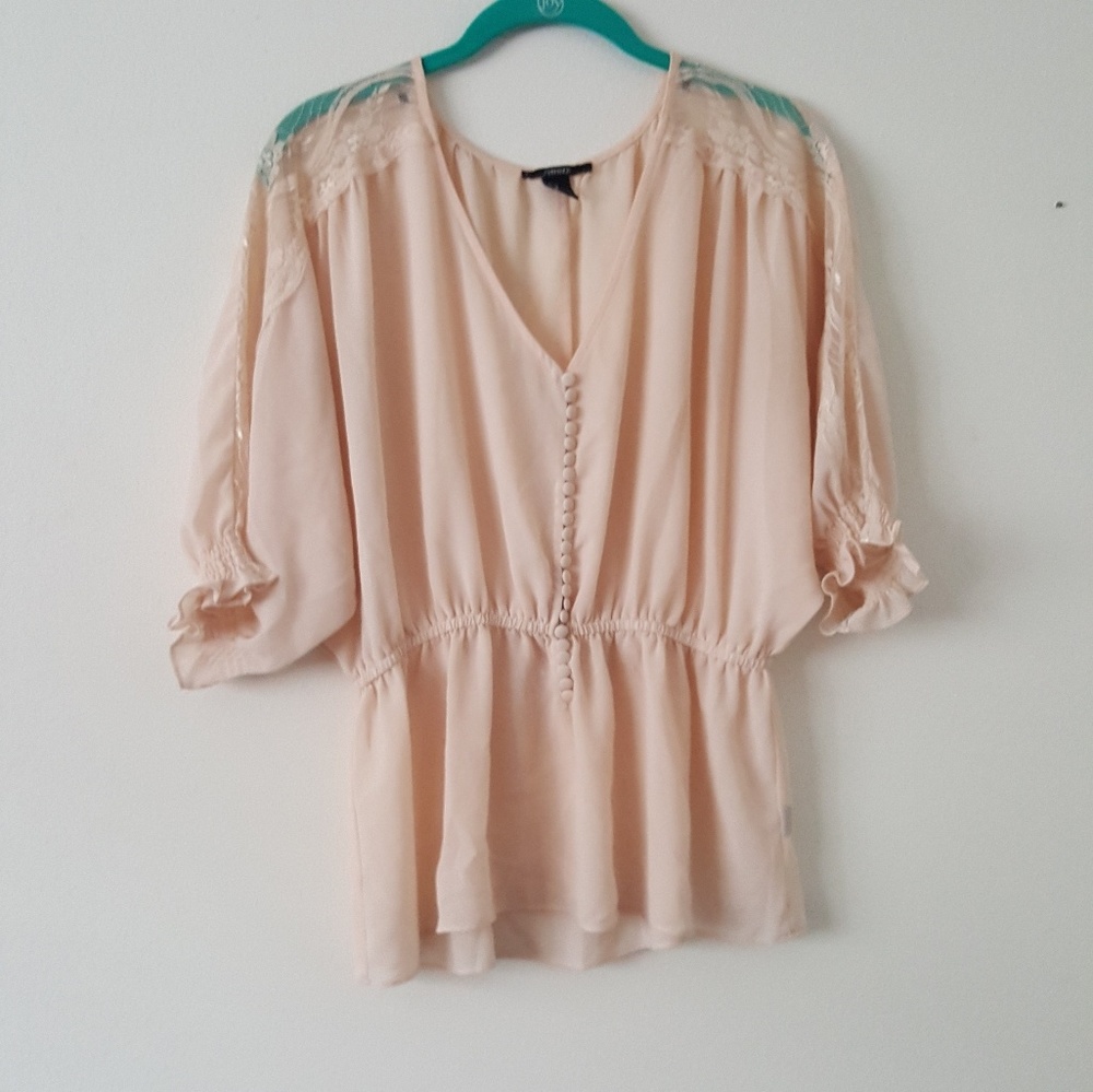 ❤Forever 21 peachy blouse❤